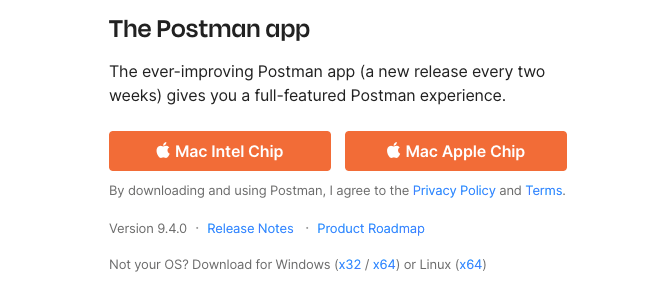 Postmanのアプリ